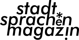 Logo des stadtsprachen magazins der Berliner Literarischen Aktion